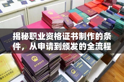 永泰揭秘职业资格证书制作的条件，从申请到颁发的全流程解析